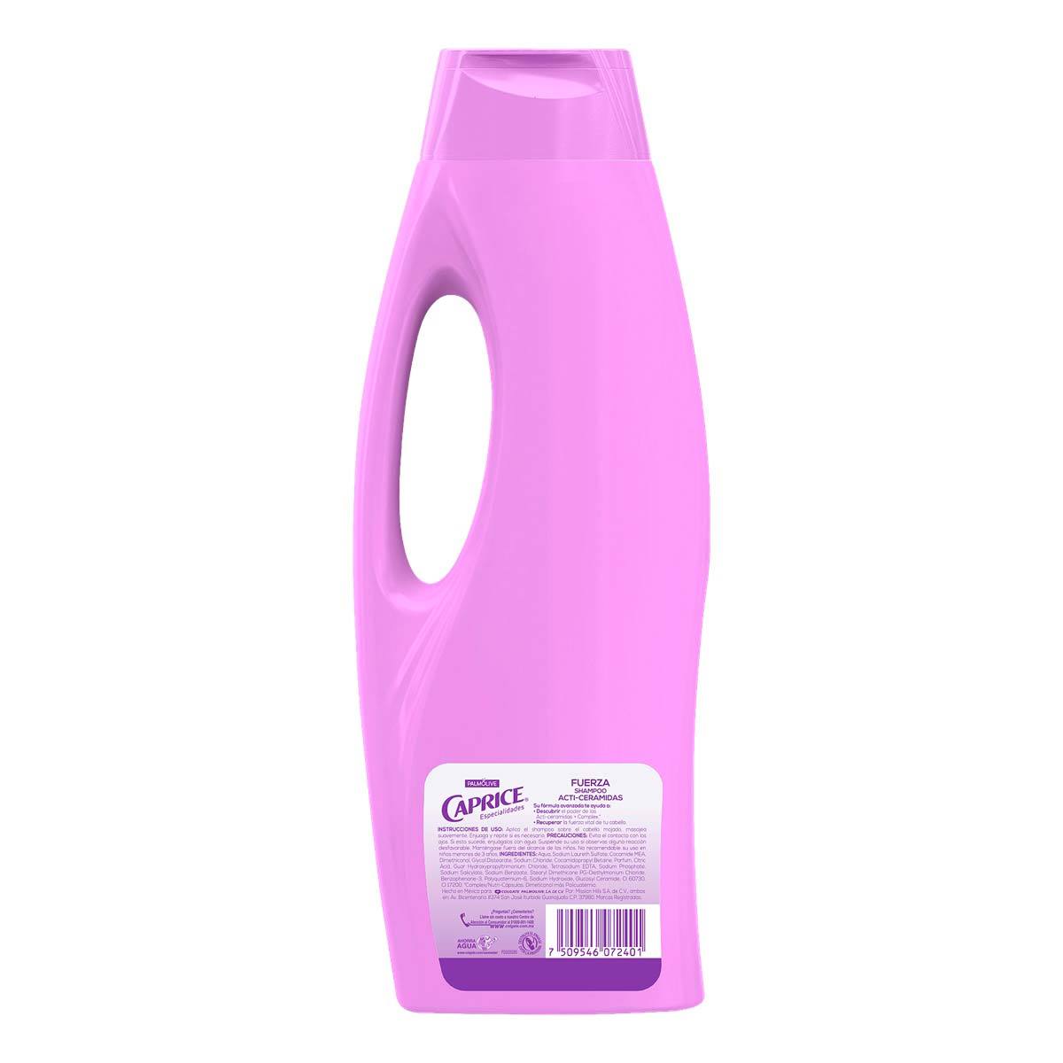 Champú Caprice Acti-ceramidas Strength 750mL / Champú Caprice Fuerza Acti-ceramidas 750 ml
