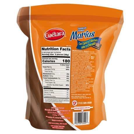 Cuetara Marías Cajeta y Chocolate 228 gr. 