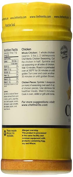 Polvo condimento Chef Merito (pollo, 14 oz x 2 pk)