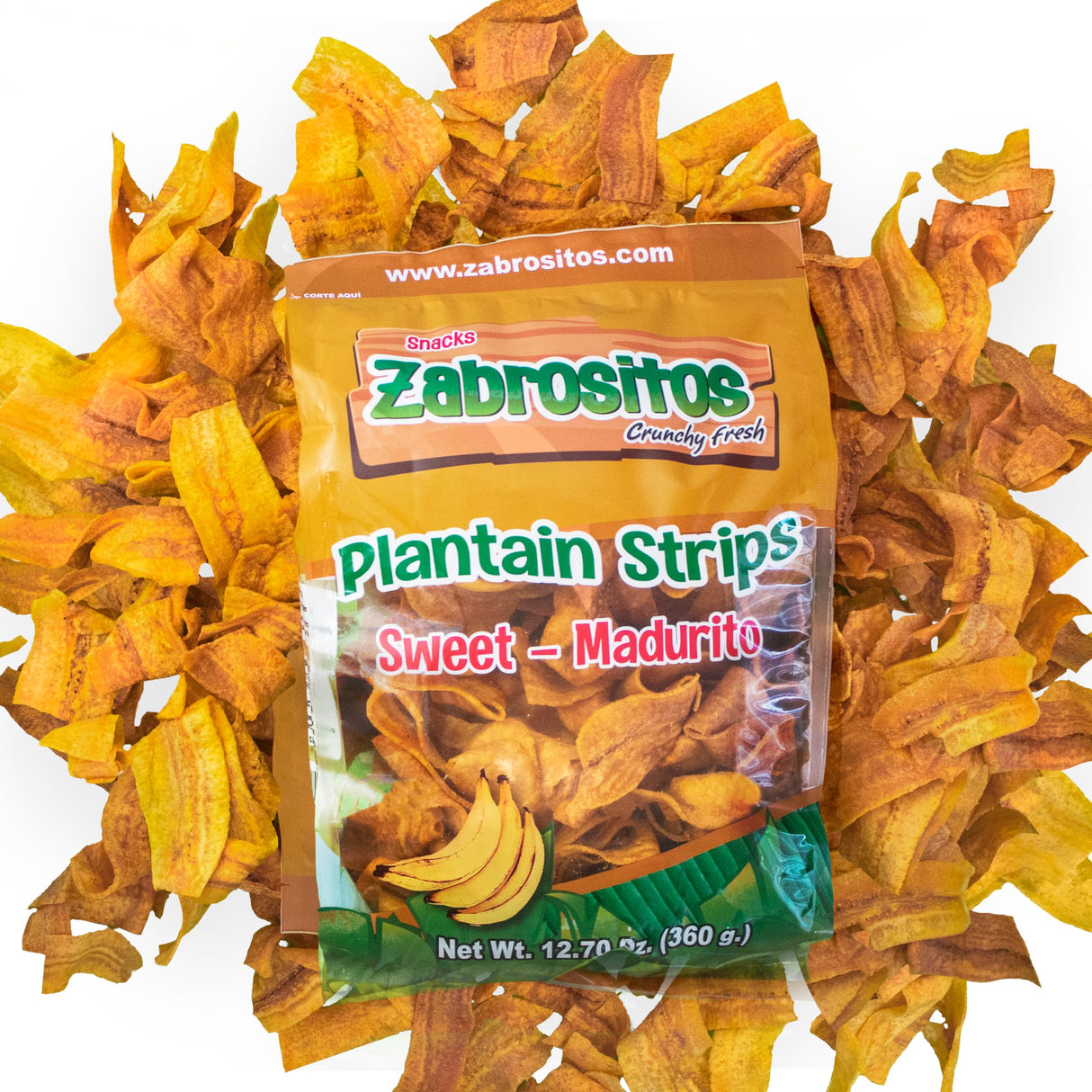 Zabrositos Tiras de Plátano Dulce Madurito 12.7 oz./Zabrositos Tiras de Plátano Dulce Madurito