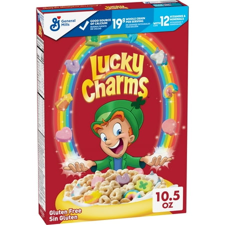Lucky Charms Cereal sin gluten con malvaviscos 10.5 oz / Lucky Charms Cereal sin gluten con malvaviscos 10.5 oz