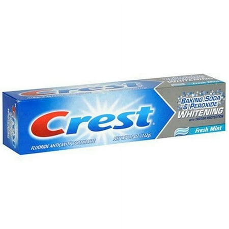 Crest Bicarbonato de sodio y peróxido blanqueador menta fresca 8.2 oz.