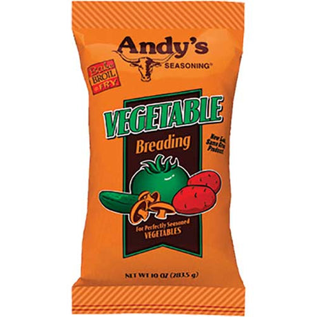 Sazonador de verduras para empanizar Andys, bolsa de 10 oz