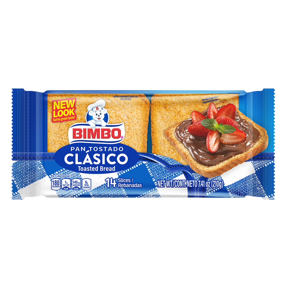 Bimbo Pan Tostado Trigo 7.41 oz./Pan de Trigo Tostado Bimbo 