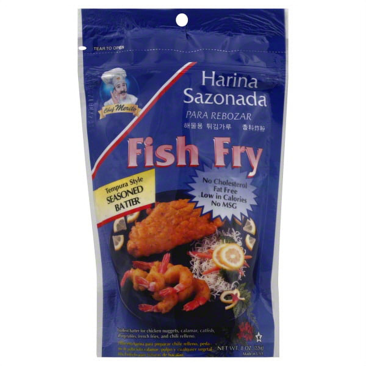 Chef Merito Seasoned Flour fish fry 8 oz