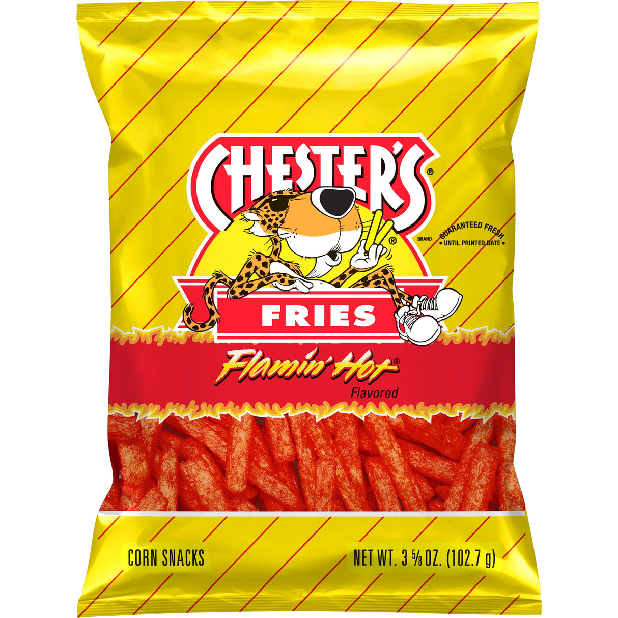 Chesters Fries Flamin Hot 3 5/8 oz. / 102.70 g./Papas fritas Chesters Flamin Hot 