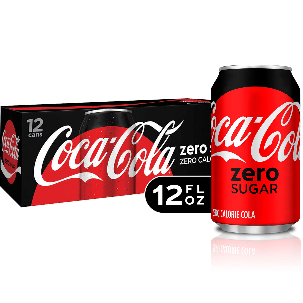 Lata de Coca-Cola Zero Sugar, paquete de 12 / 12 fl.12 oz. 