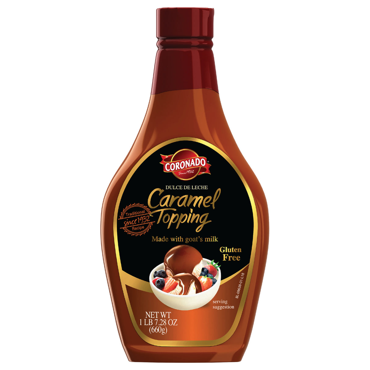 Coronado Caramel Topping Dulce De Leche 660 gr./Coronado Caramelo Cobertura Dulce De Leche