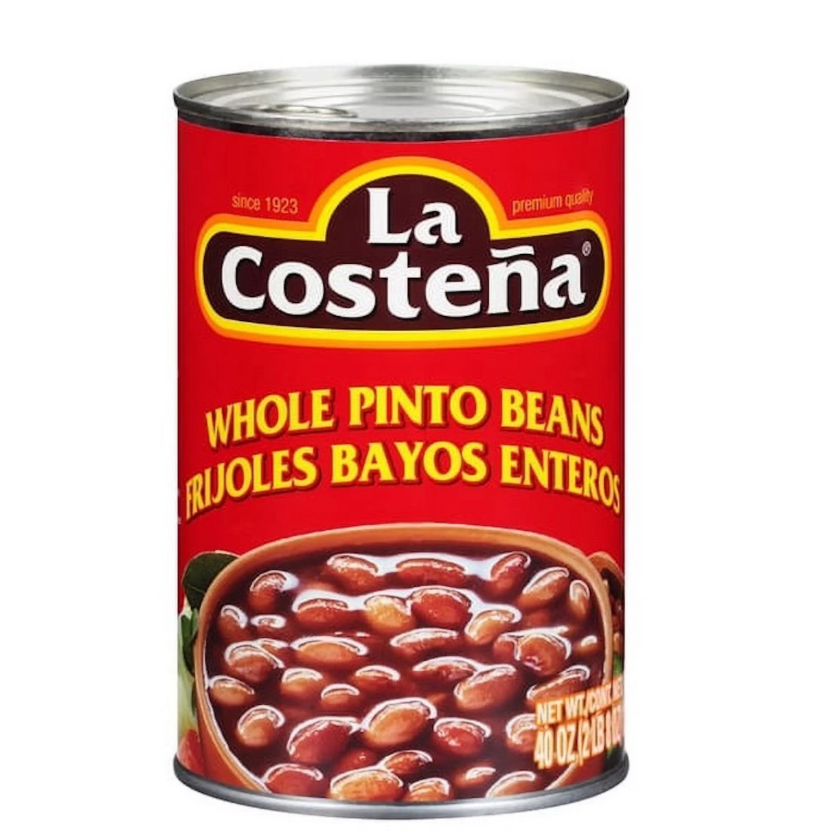 La Costeña Frijoles Pintos Enteros / La Costeña Frijoles Bayos Enteros 40 oz