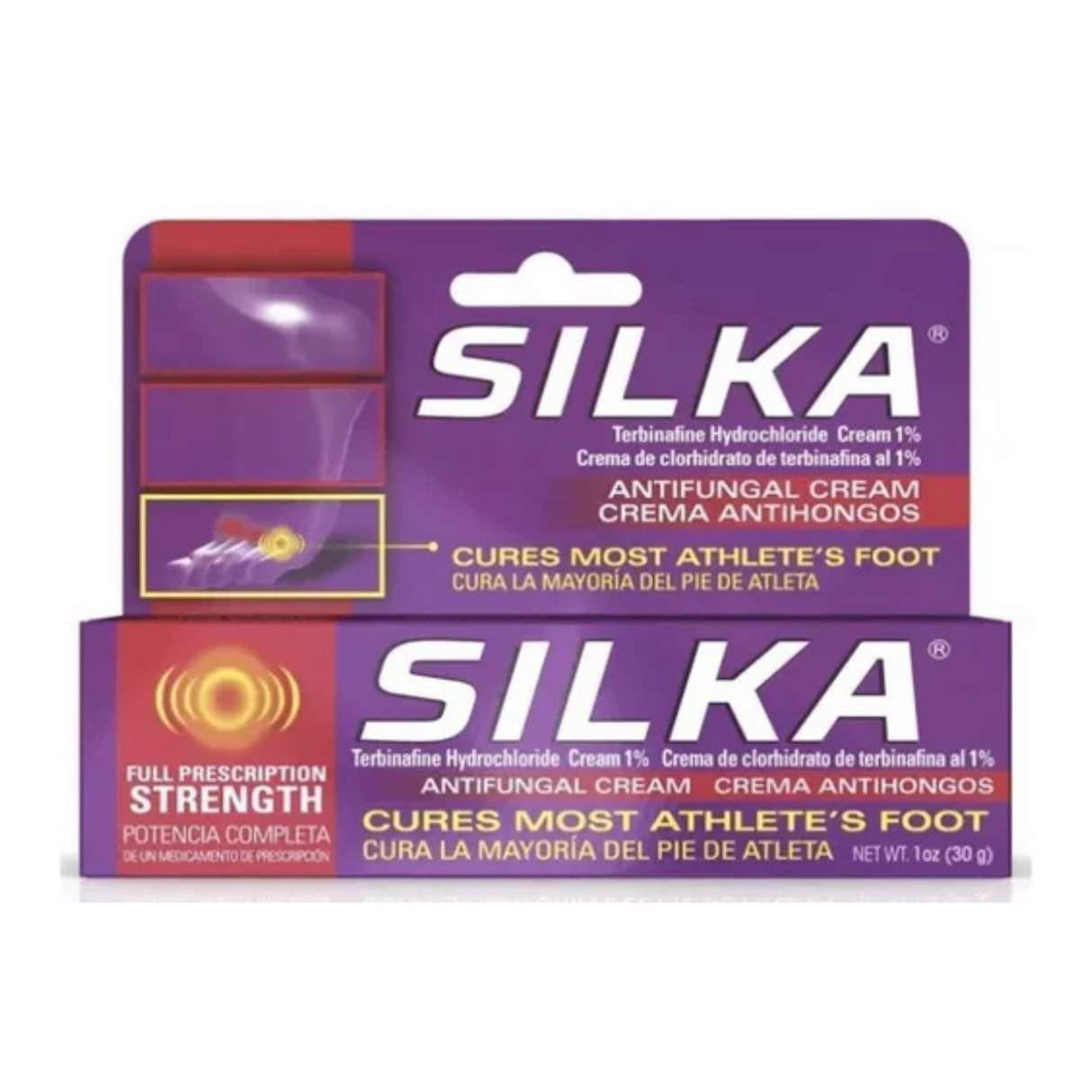 Crema antimicótica Silka de 1 onza