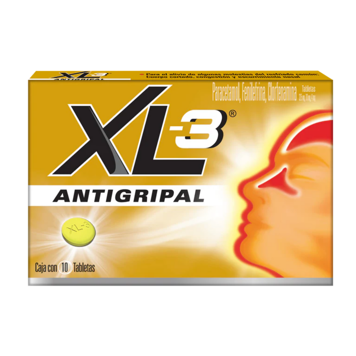 XL-3 Antigripal 10 tabletas.