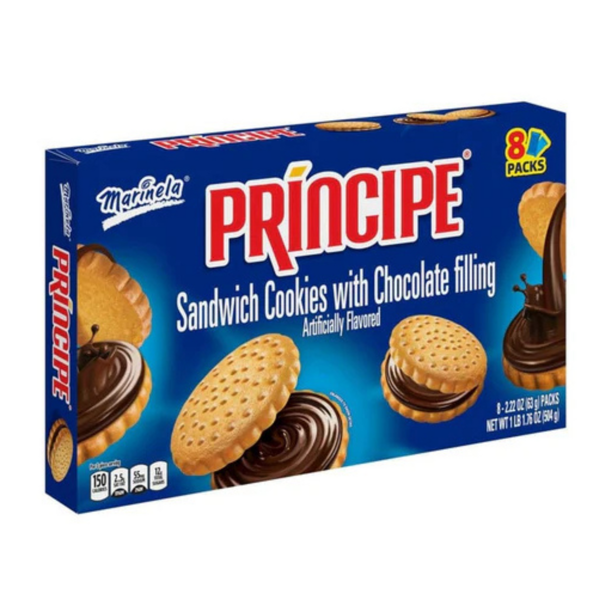 Marinela Principe Sandwich Cookie 8 ct./Galleta Sándwich Marinela Príncipe
