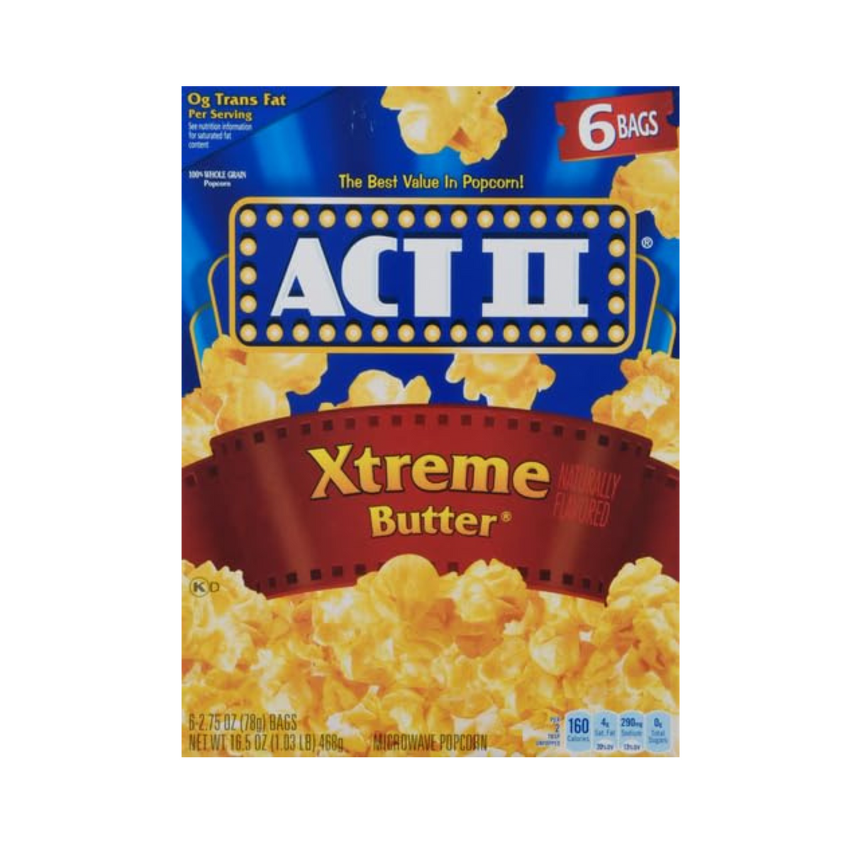 Mantequilla ACT II Xtreme 6 uds./