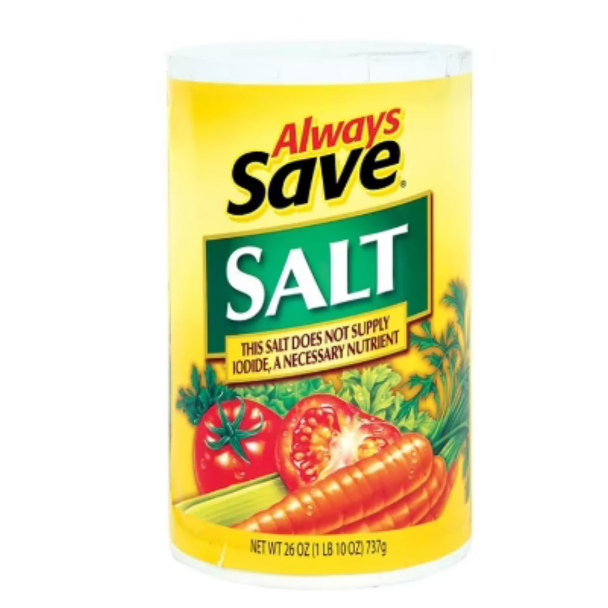 Sal de mesa Always Save 737 g - Condimento básico para la cocinaSal de mesa Always Save 737 g - Condimento básico para la cocina