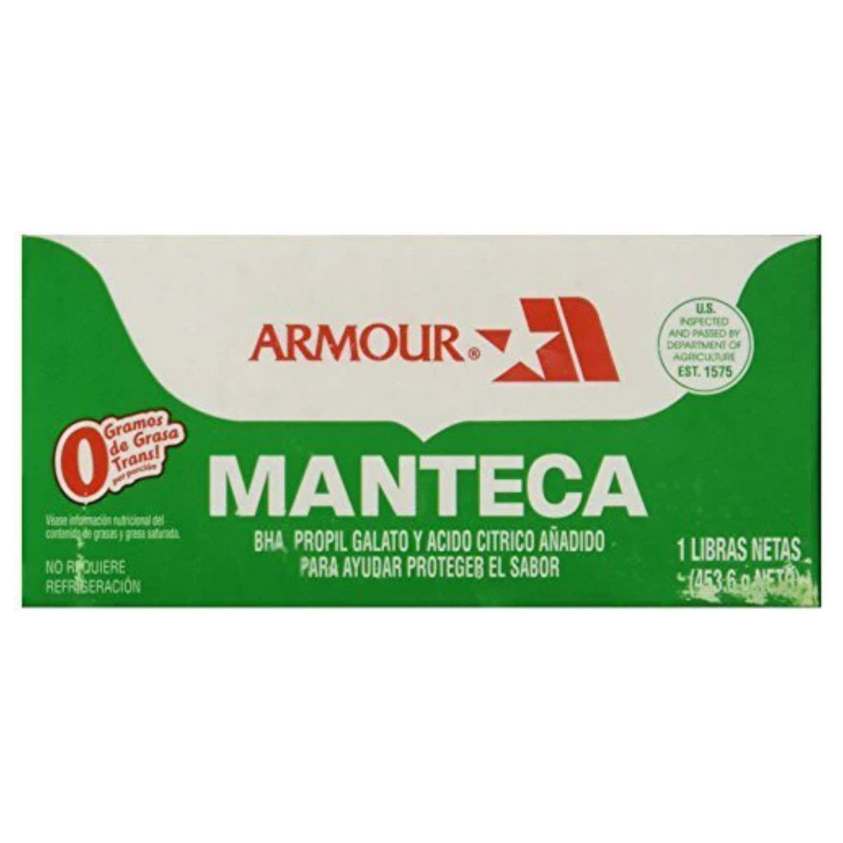 Armour Manteca 1 Lb. - Armour Butter 1 Lb.