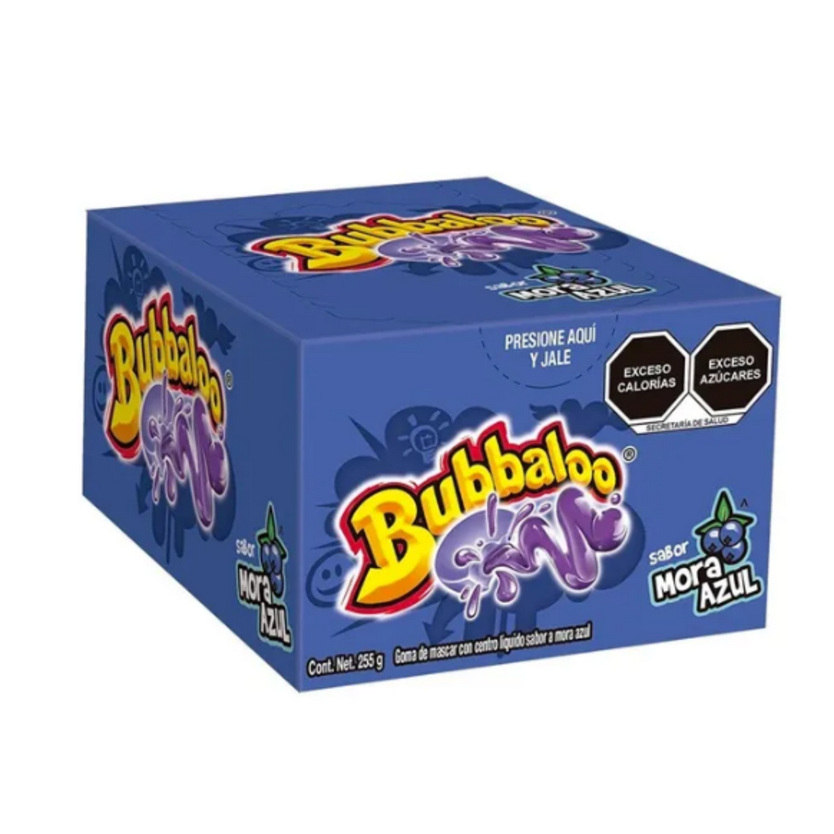 Bubbaloo Chicles Sabor Arándanos 47 unidades. - 255 gr. / Bubbaloo Chicles Sabor Mora Azul 47 unidades. - 255 gramos. 