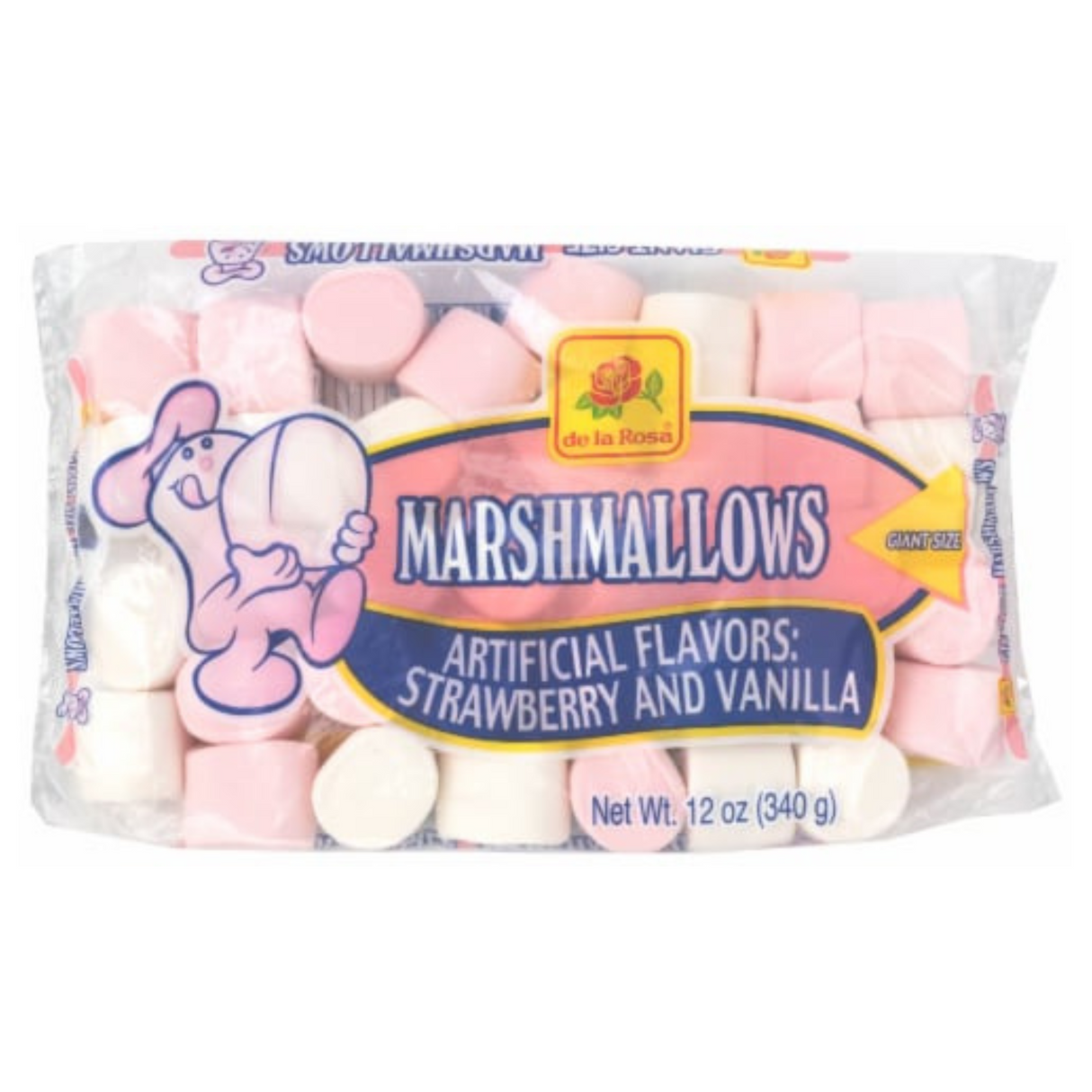 Malvaviscos DLR Tamaño Gigante Fresa / Vainilla 12 oz. / 340 gr.