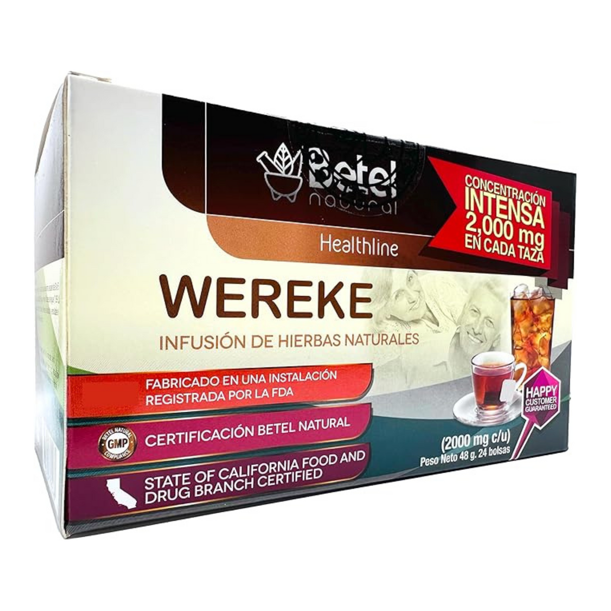Healthline Wereke Te 24 sobres 1,6 gr. / 37,5 gr./Healthline Wereke Tea 24 sobres