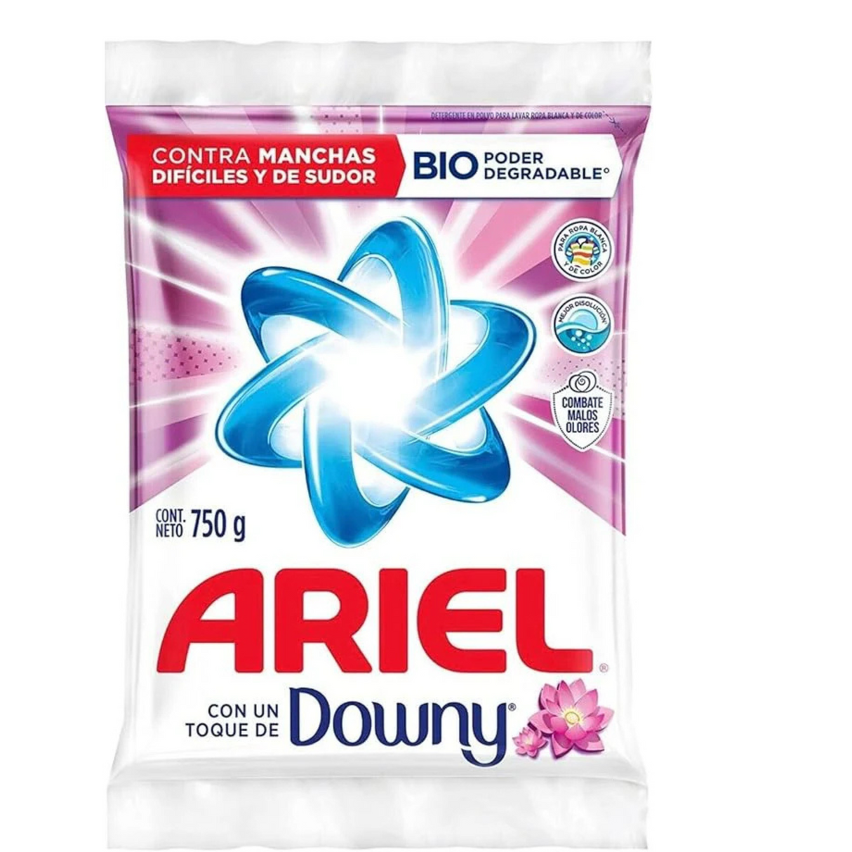 Ariel Laundry Detergent with a Touch of Downy /  Detergente para ropa Ariel con un toque de Downy 750gr