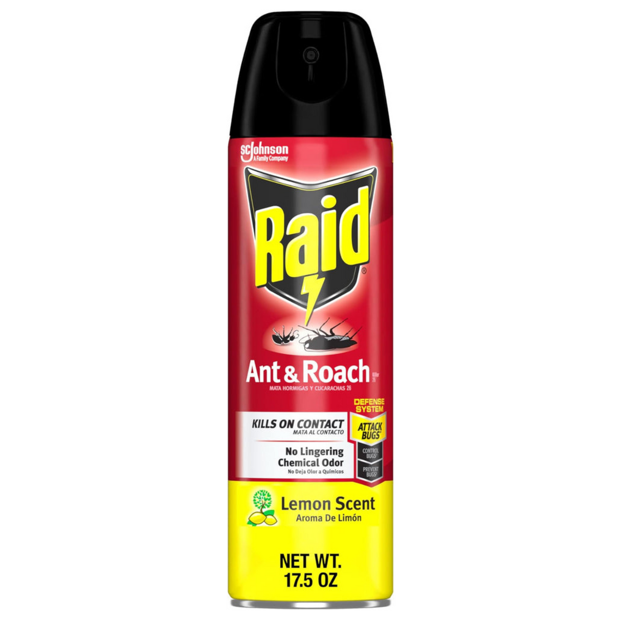 Raid Hormigas y Cucarachas Aroma a limón 17.5 oz./ Raid Hormigas y Cucarachas Aroma a limón 17.5 oz.