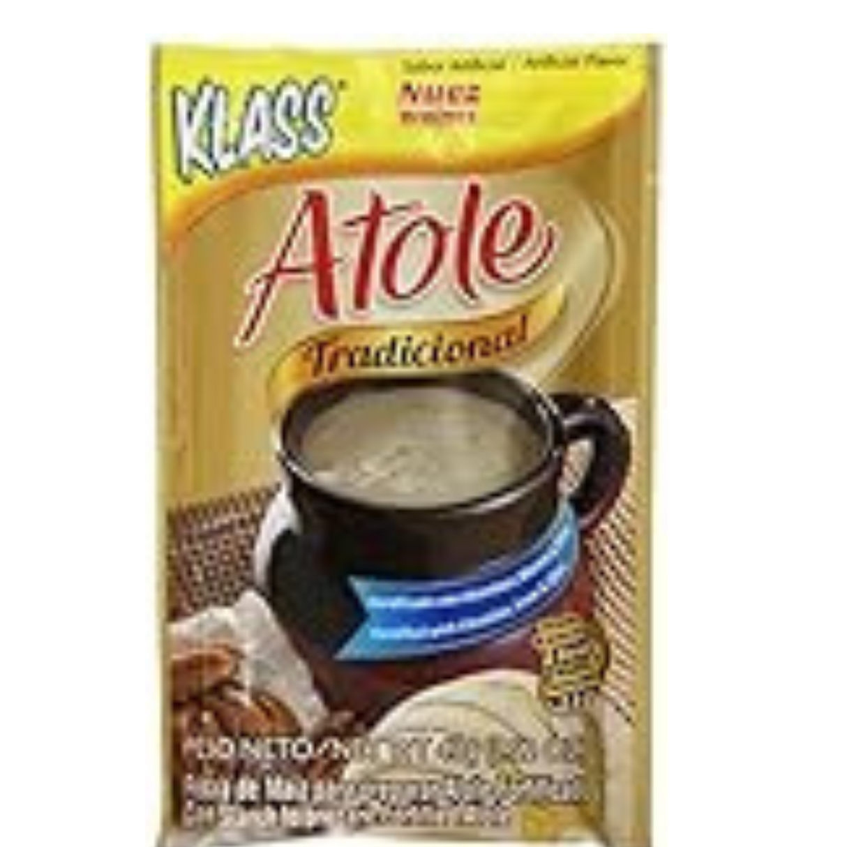 Klass Atole Walnut Drink Mix, Traditional (Nuez), 1.58 Ounce