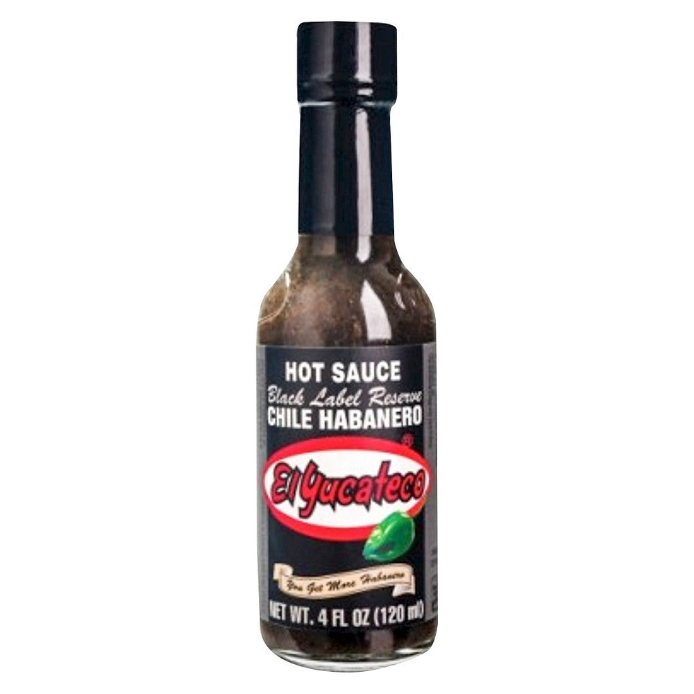 El Yucateco Black Label Reserve  Habanero Chilli Hot Sauce  4 oz