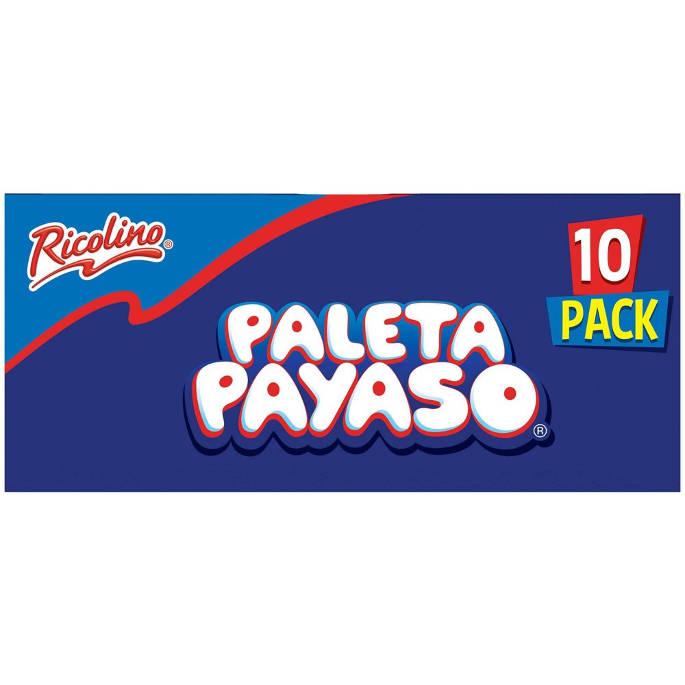 Ricolino Clown Palette 10 Count / Ricolino Paleta Payaso 10 Count
