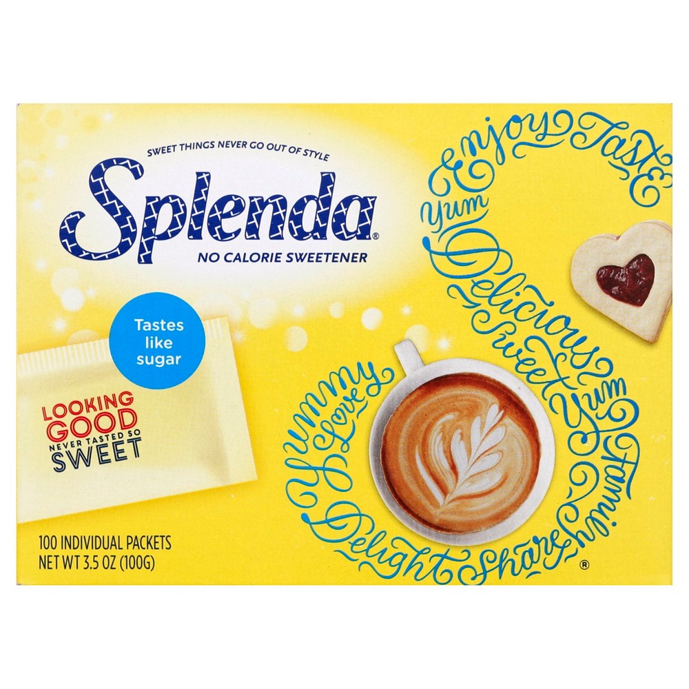 Paquetes de edulcorante sin calorías Splenda, 100 unidades, 3,5 oz