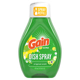 Gain Dish Spray, Dish Soap, Original Scent Refill, / Gain spray para platos, jabón para platos, recambio de aroma original 