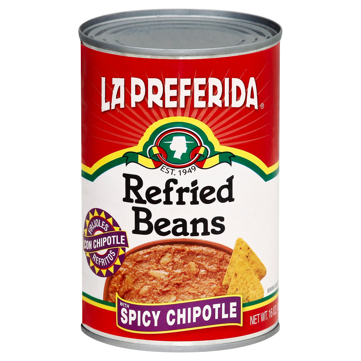 La Preferida Frijoles Refritos Chipotle Picante / La Preferida Frijoles Refritos Chipotle 16oz