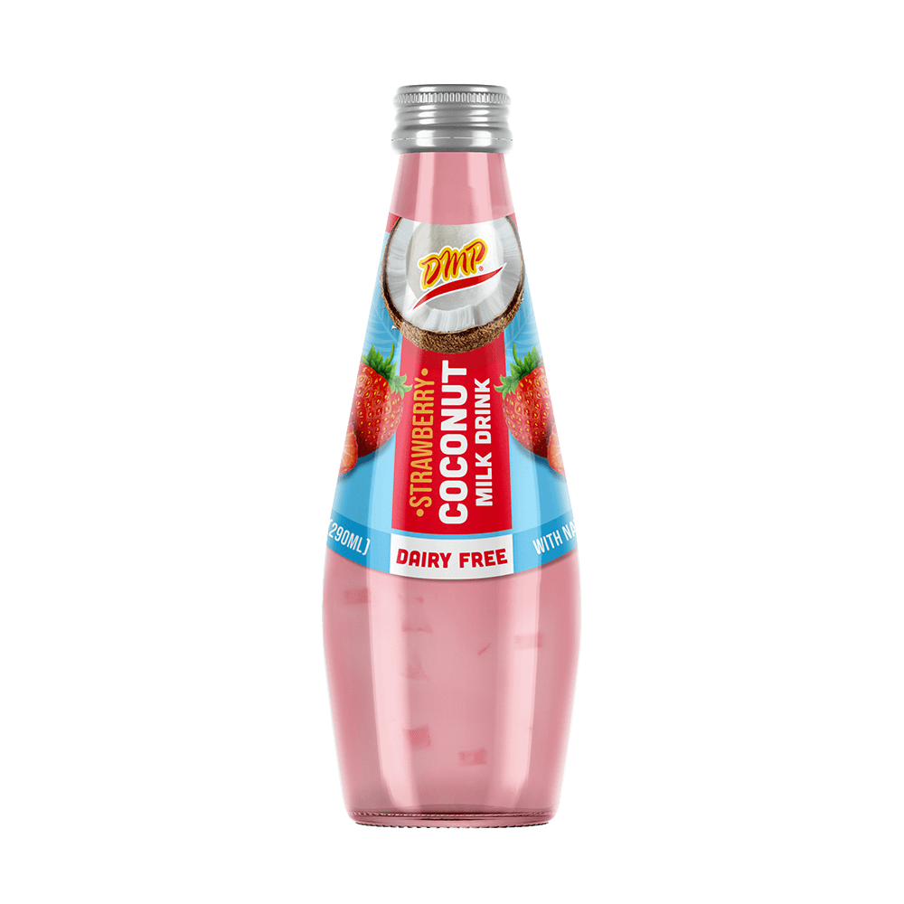 DMP Strawberry Coconut Milk Drink 9.8 fl. oz./Bebida de leche de coco y fresa DMP