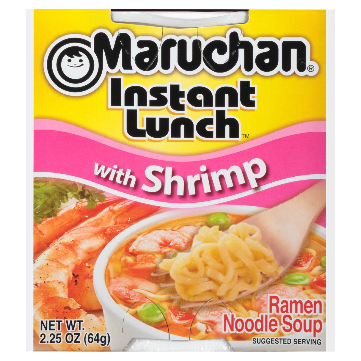 Maruchan Instant Lunch With Shrimp 2.25 oz./Almuerzo instantáneo Maruchan con camarones 
