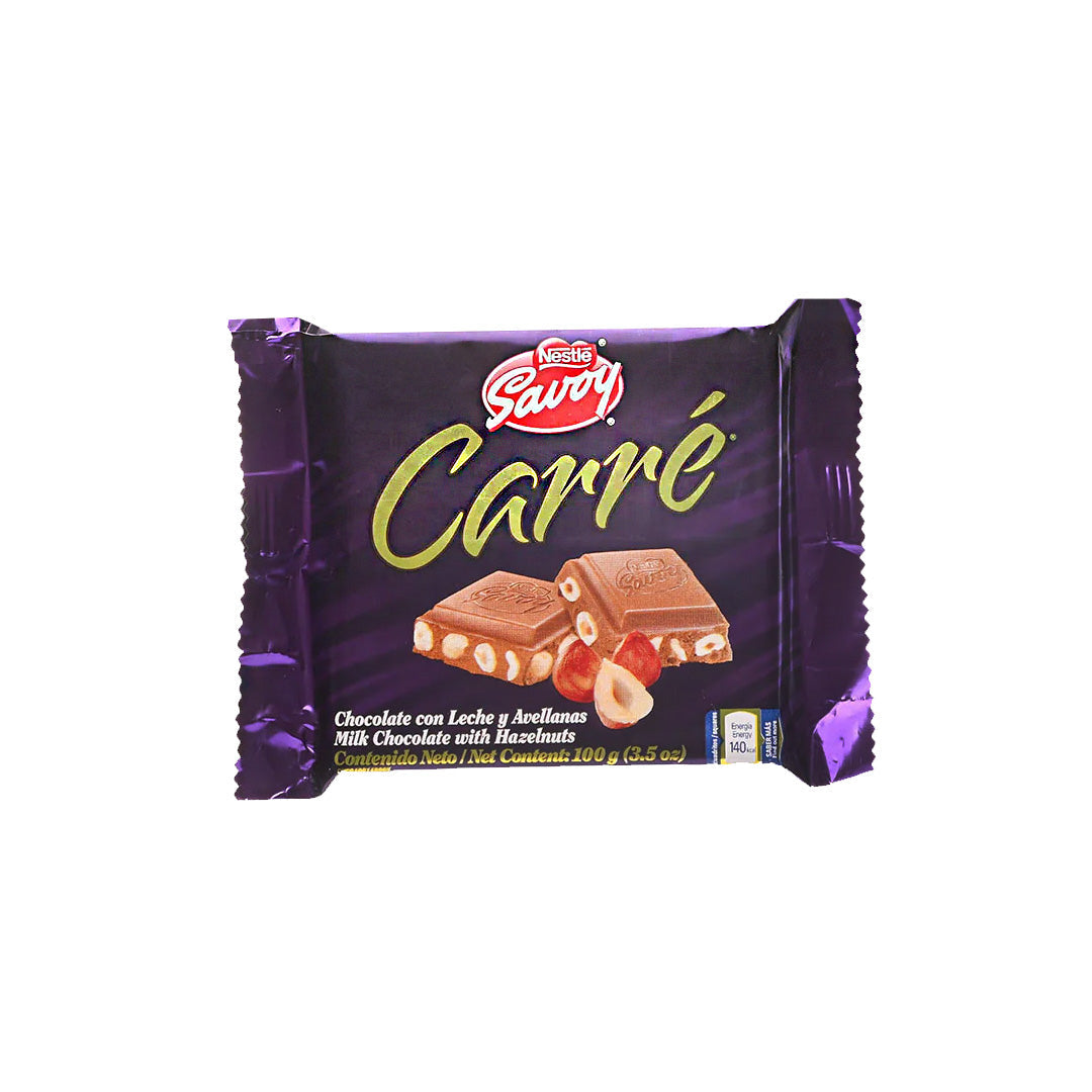Savoy Carre Chocolate y Avellanas 100 g. / 3.5 oz.