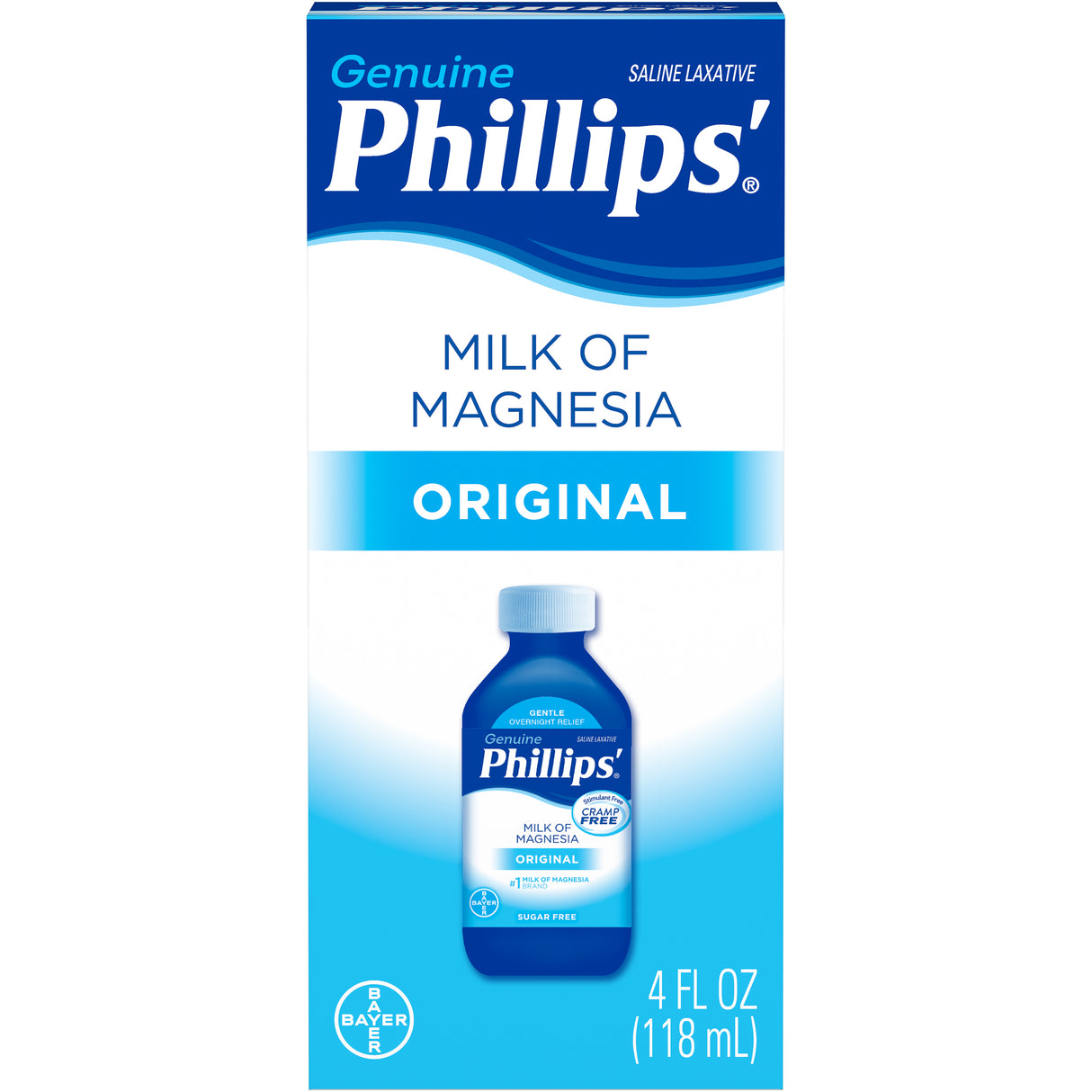 Leche de magnesia Phillips 4 oz./Leche de magnesia Phillips 