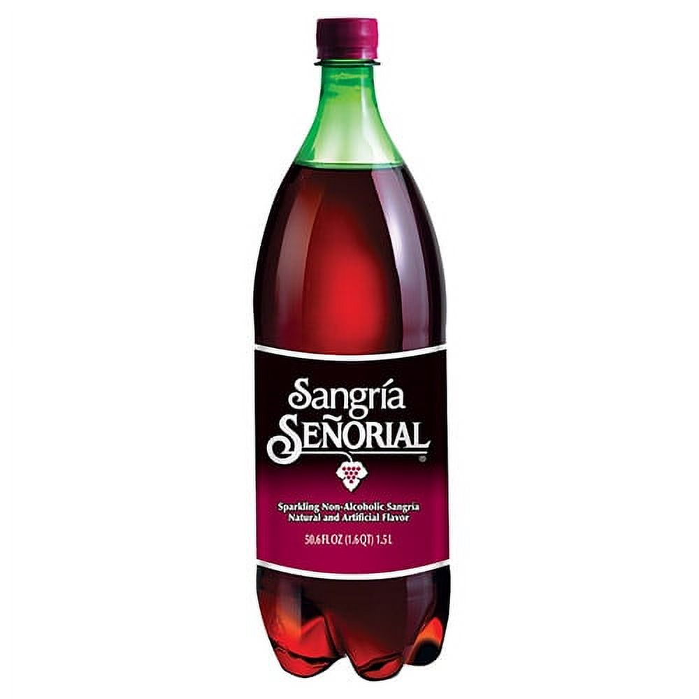 Bebida Carbonatada Sabor Sangría Señorial 1,5 lt./Sangria Senorial Flavored Carbonated Beverage