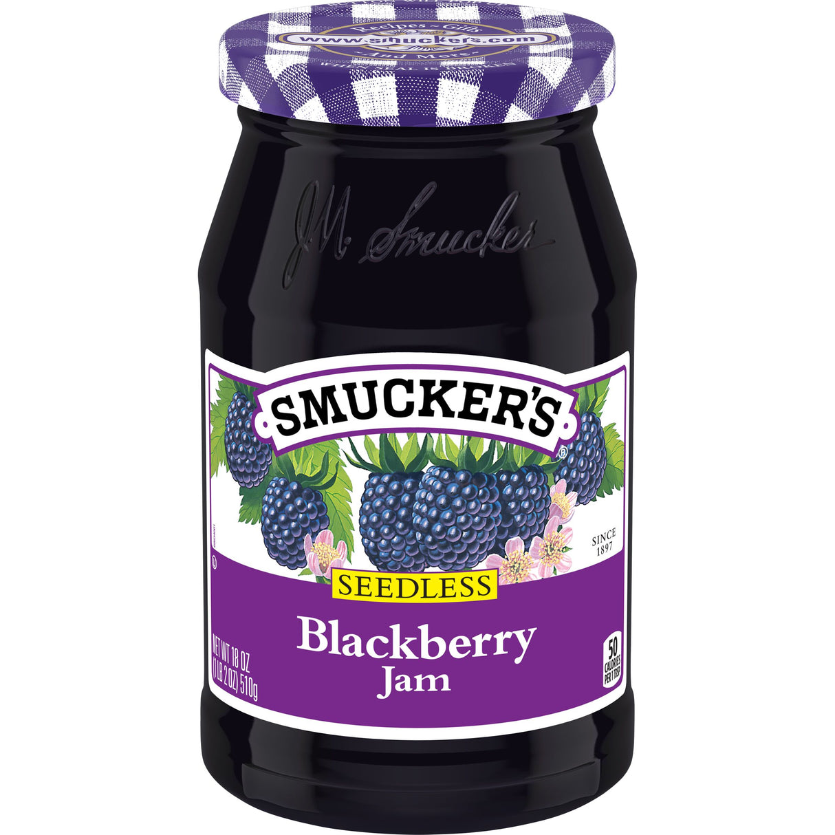 Smuckers Seedless Blackberry Jam 18 oz./Mermelada de mora sin semillas Smuckers