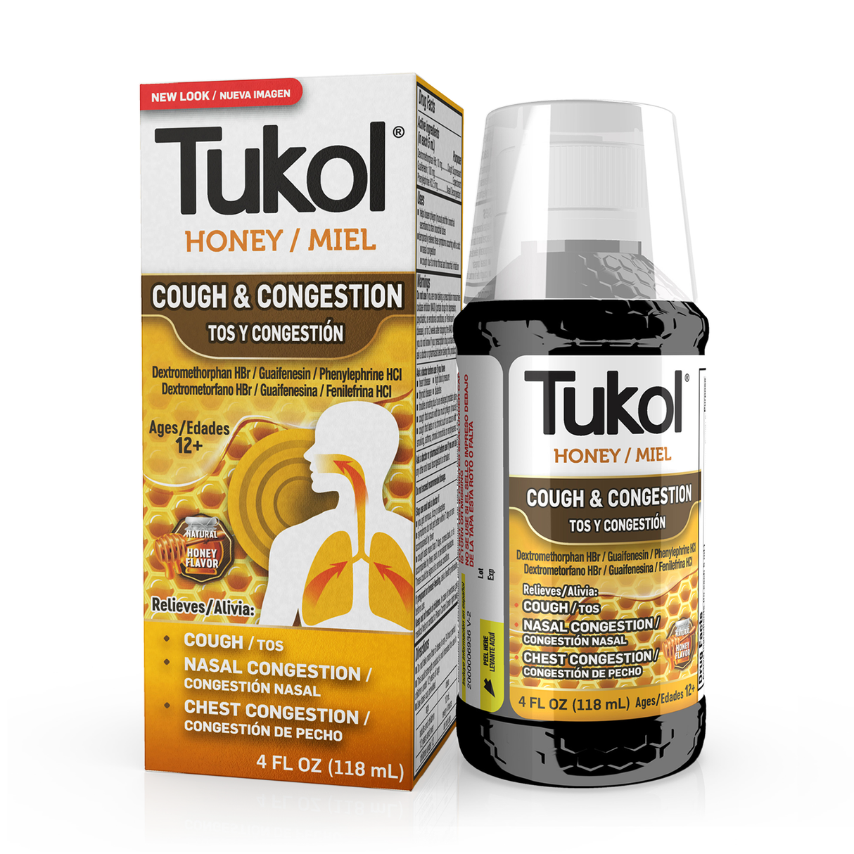 Tukol Jarabe X-Pecto Honey Tos y Resfriado 4 fl. oz. / 118 ml. 