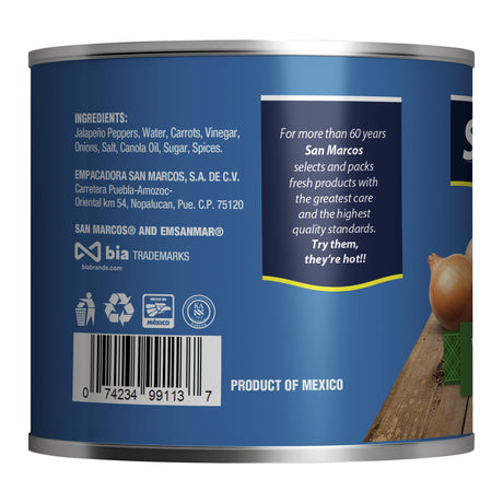 San Marcos Chiles Jalapeños Enteros / San Marcos Chiles Jalapeños Enteros 11oz