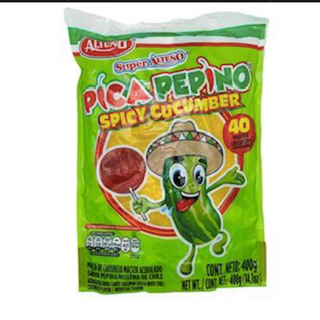 Alteno Pica Pepino Spicy Cucumber 40 ct. / 14.1 oz. / 400 gr./Alteno Pica Pepino