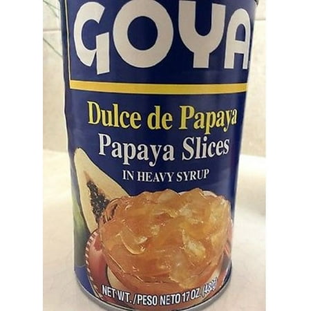 Goya Papaya Rebanadas en Almíbar / Goya Dulce de Papaya en Rodajas 17 Oz.