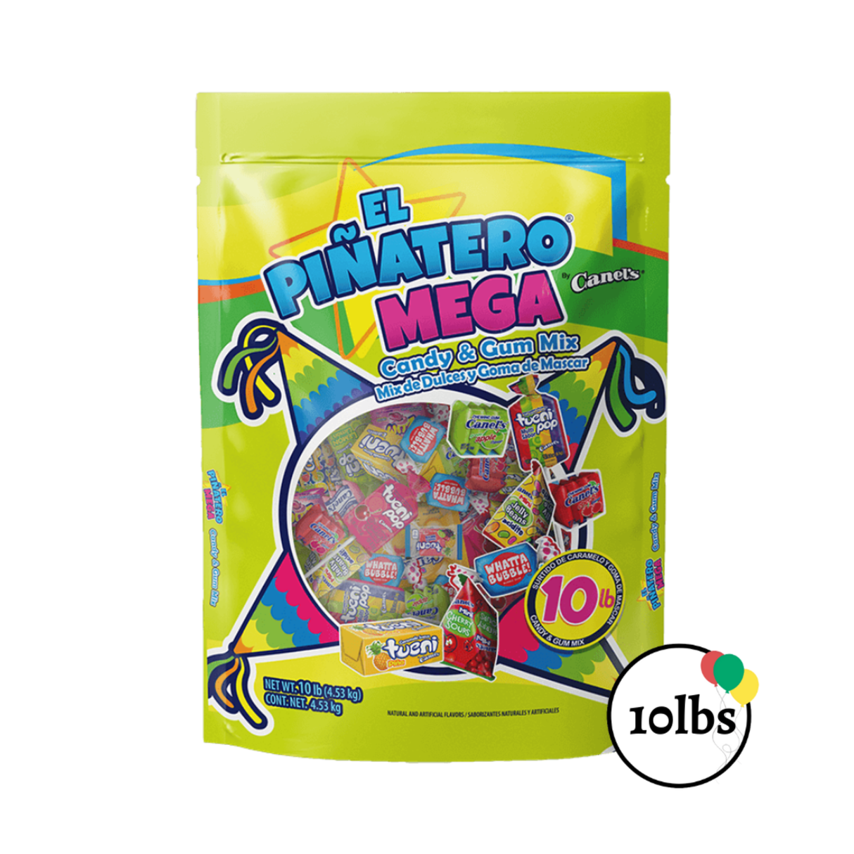 Canel's El Pinatero Mega Candy & Gum Mix 10 lb./ Canel's El Pinatero Mega Mix de Dulces y Goma de Mascar 10 lb.