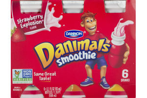 Daminals Smoothie Fresa 6 unidades. - 3,1 onzas. / 93ml. - 18,6 onzas. / Daminals Smoothie Fresa 6 unidades. de 3,1 onzas. / 93ml. - 18,6 onzas.
