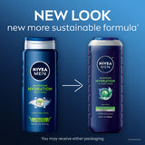 NIVEA MEN Gel de baño de máxima hidratación con aloe vera, botella de 16,9 fl oz / gel de baño de máxima hidratación con aloe vera 