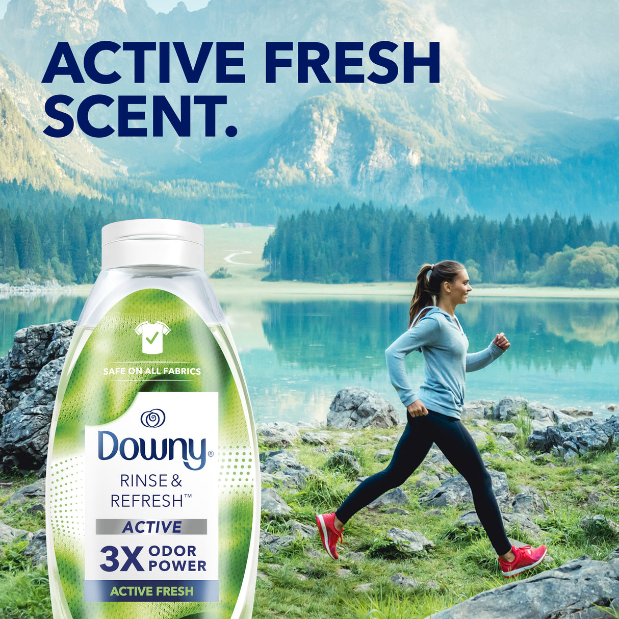 Downy Rinse &amp; Refresh Fresh Active Odor Eliminator and Fabric Softener / Downy Rinse &amp; Refresh Eliminador activo de olores y suavizante de telas 