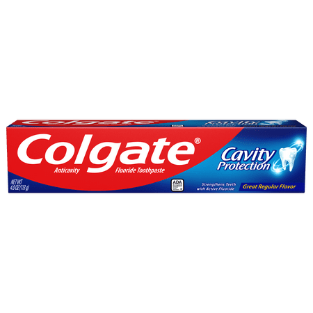 Pasta de dientes Colgate Cavity Protection con flúor, 4 oz.