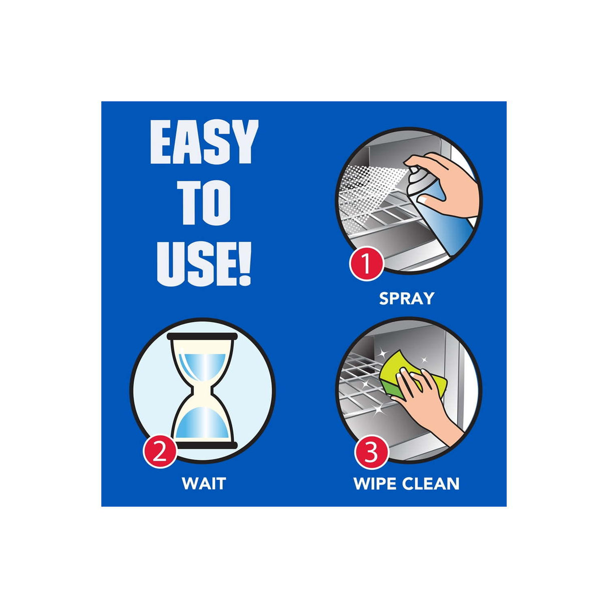 Easy-Off Fume Free Oven Cleaner Spray, Lemon , Removes Grease / Limpiador en aerosol para hornos sin humo Easy-Off, limón, elimina la grasa 