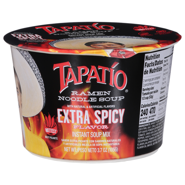 Tapatio Ramen Noodle Soup Extra Picante 3.7/Sopa Tapatío De Fideos Ramen Extra Picante