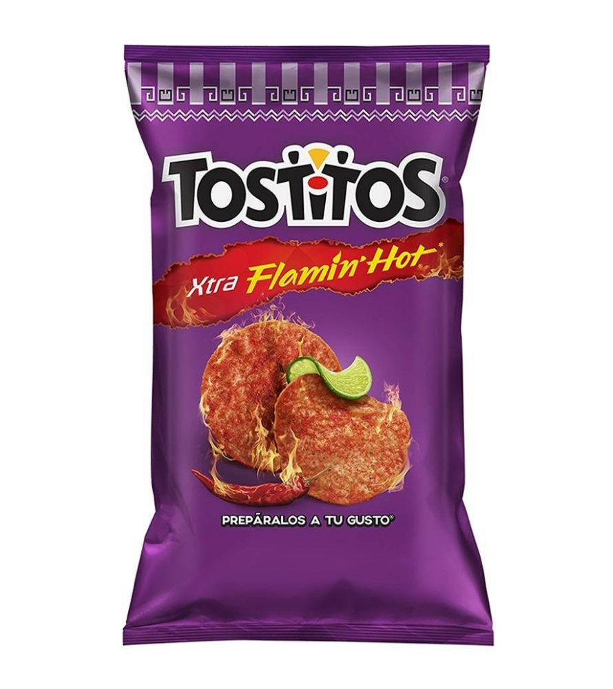 Sabritas Tostitos Xtra Flaming Picante 180 gr./Sabritas Tostitos Xtra Flaming Picante